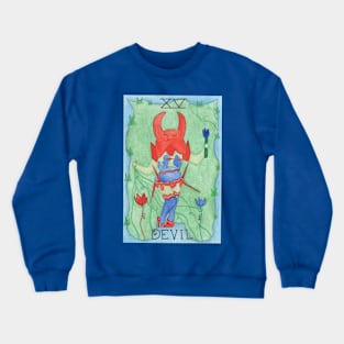 The Devil Tarot Card Crewneck Sweatshirt